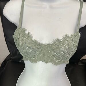 Lace Bralette in Sage Green